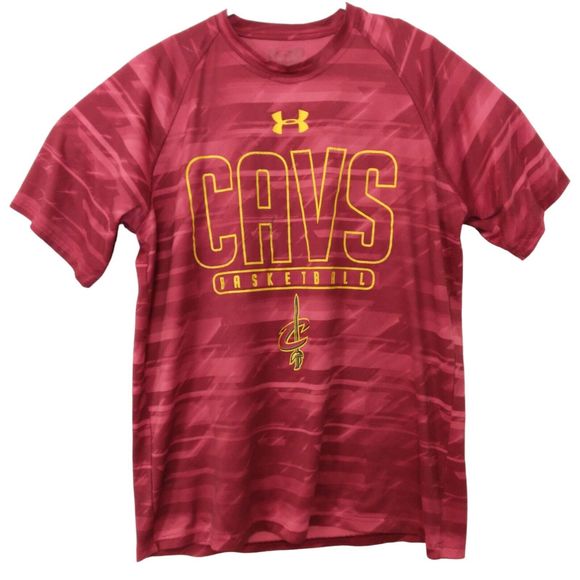Under armour Other - Cleveland Cavaliers basketball Under Armour tshirt mens M Medium red yellow NBA